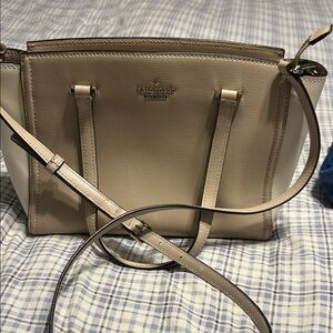 Kate Spade Taupe Leather Satchel